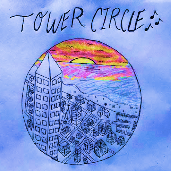 Tower Circle album cover purple background